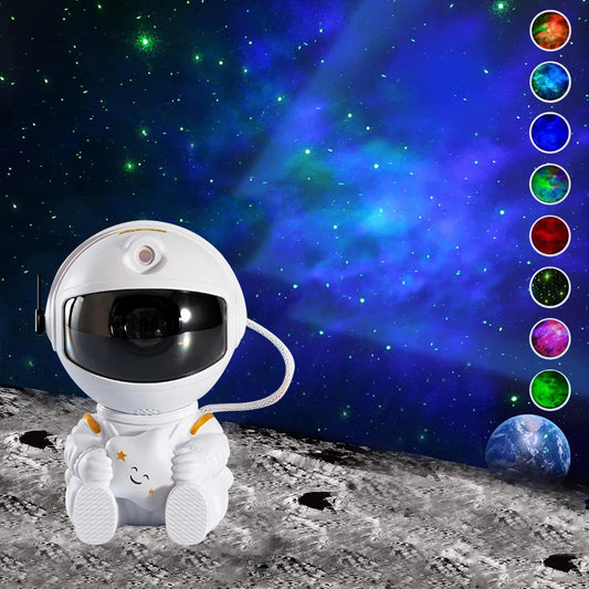 Astronaut Galaxy Starry Sky Projector Night Light Remote Control Nebula Projection Lamps For Bedroom Home Kids Birthday Gift - Lumeria - 